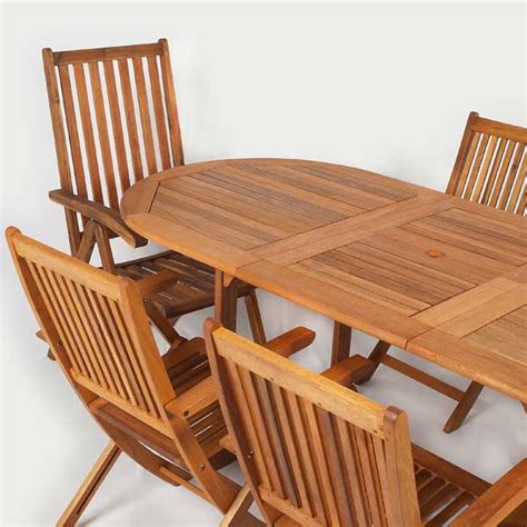 ellister portland folding  seater dining set cm table