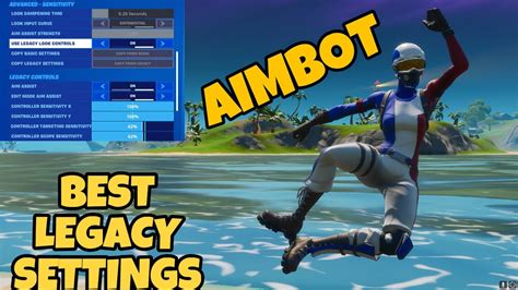 best legacy aimbot controller settings sensitivity in fortnite