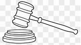 Gavel Coloring Clipart Template sketch template