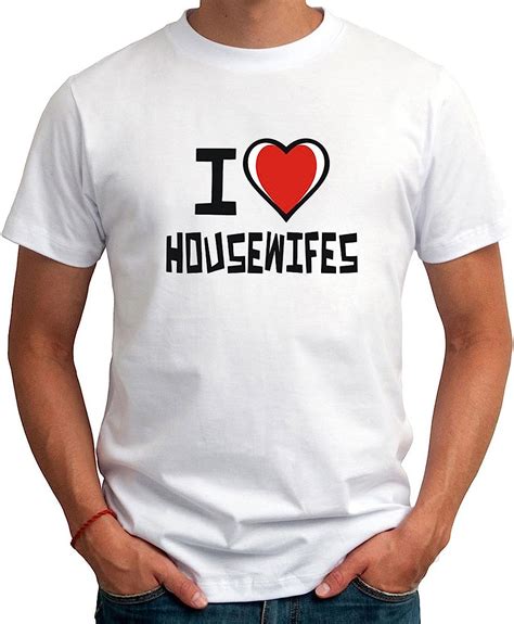 idakoos i love housewifes bicolor heart t shirt white xxl amazon