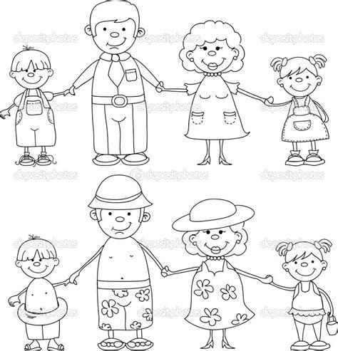 family members coloring pages maryell pinterest sketch coloring page