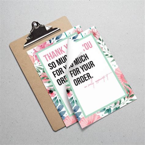 marketing kit package inserts product tags design etsy