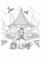 Coloring Sofia First Pages Princess Friends Drawing Garden Print Paintingvalley Getcolorings Netart sketch template