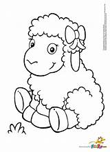 Lamb Sheep Coloring Ovelhas Oveja Opferfest Ovelha Dibujos Shaun Schafe Ostern Vino Ovejita Cenar Dieren sketch template