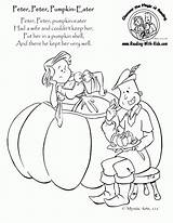 Peter Pumpkin Rhyme Coloring Nursery Eater Rhymes Pages Kids Popular Old Preschool Activities Sheet Sheets Board Clipart Books Songs Reading sketch template