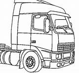 Vrachtwagens Kleurplaat sketch template