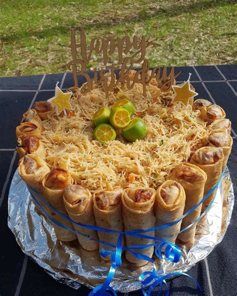 pancit birthday cake in 2020 pancit food lumpia