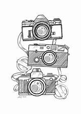 Camera Drawing Sketch Vintage Canon Simple Drawings Tumblr Sketches Doodle Cameras Dibujos Dibujar Draw Coloring Pages Camara Para Dibujo Illustration sketch template
