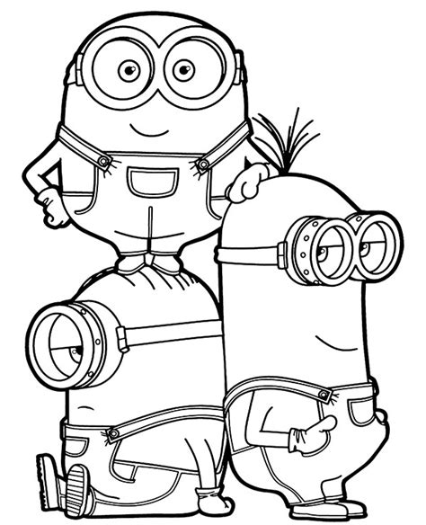 minion bob coloring pages coloring home