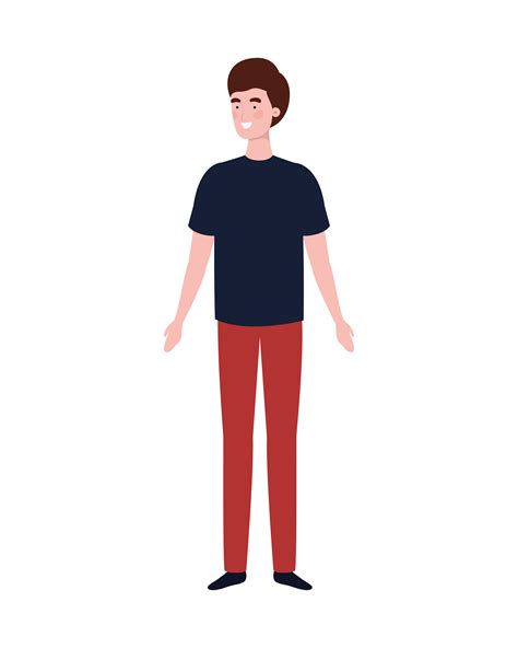 man standing vector art icons  graphics