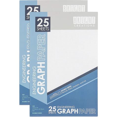 pack graph paper pads quad ruled grid notepads  design  sketch