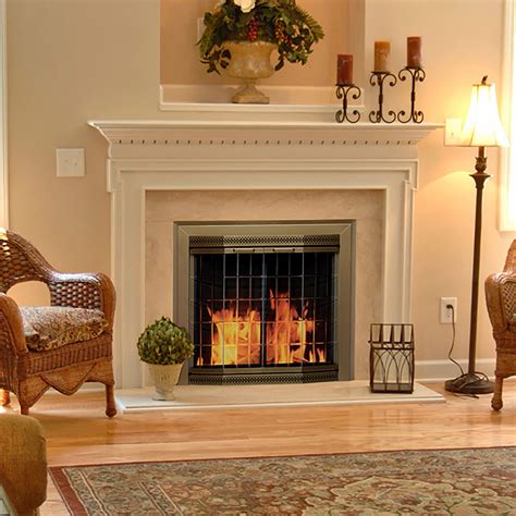 Pleasant Hearth Grandior Fireplace Glass Door — For Masonry Fireplaces