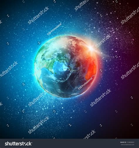 color image earth planet space stock illustration  shutterstock