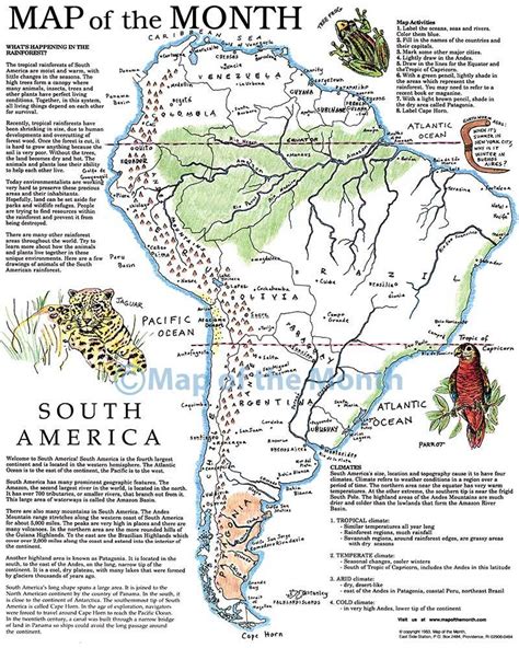 south america map maps   classroom