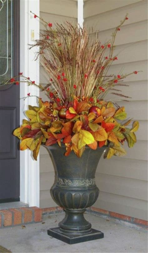 awesome  brilliant fall planters outdoor ideas  awesome home front