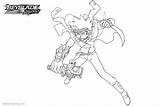 Burst Beyblade Coloring Pages Character Printable Kids sketch template