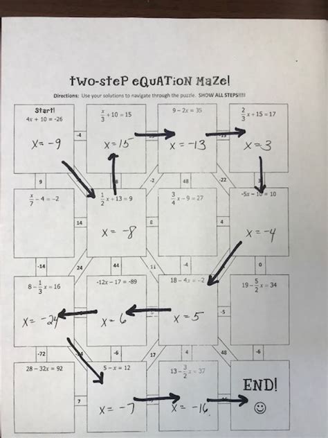 gina wilson   algebra  step equation maze answer key