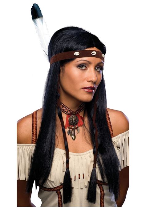 Women S Indian Wig Native American Costumes And Accessories