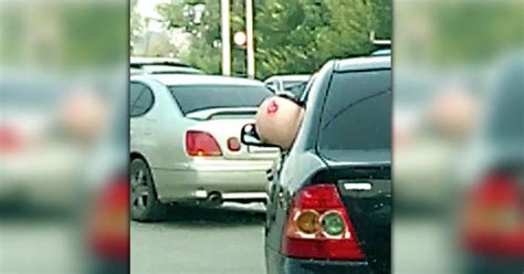 Woman Ignores Rules Of The Road To Flash Bare Bum To Drivers Daily Star