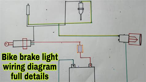 bike brake light wiring diagram full details youtube