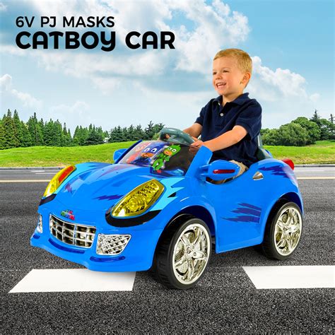 kids ride  car electric pj masks catboy cat car children toy