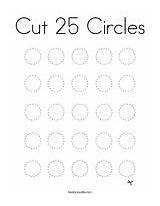 Coloring Cut Circles Count Crayons sketch template