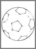 printable soccer ball coloring sheet