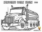Kenworth Truck Coloring Dump Pages Clipart Trucks Semi W900 Colouring Template Visit Sketch Clipground sketch template