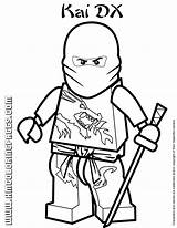 Ninjago Coloring Kai Spinjitzu Pages Masters Dx Lego Book sketch template