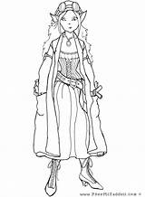 Elf Coloring Pages Elves Lego Elven Female Adult Steampunk Color Printable Getcolorings Print Designlooter Halloween Dragons Dragon Drawings Colori Books sketch template