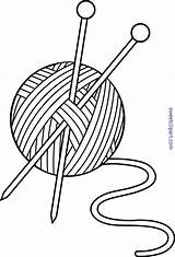 Yarn Needles Crochet Nicepng sketch template