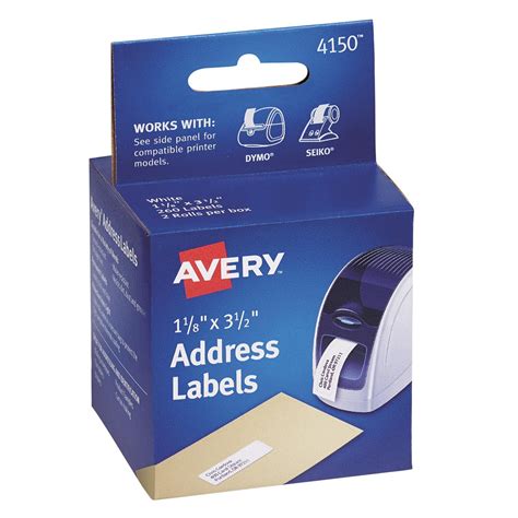 avery  label printer labels address white  walmartcom