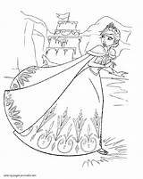 Coloring Pages Frozen Elsa Printable Disney Princess Girls Colouring Anna Print sketch template