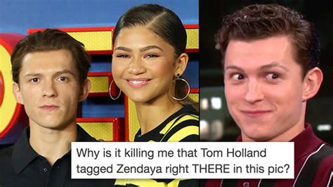 zendaya hilariously calls out tom holland s nsfw tag on