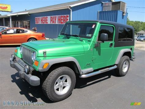 jeep wrangler unlimited   electric lime green pearl