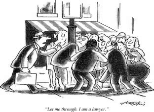 cultural meaning    yorker lawyer cartoon