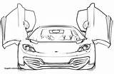 Ferrari Coloring Pages Car Italia Printable Spider Color Mp412 Cars Getcolorings La Coloriage Print Getdrawings Side Drawing Carscoloring Pag sketch template