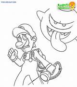 Luigi Coloring Manison Malvorlagen sketch template