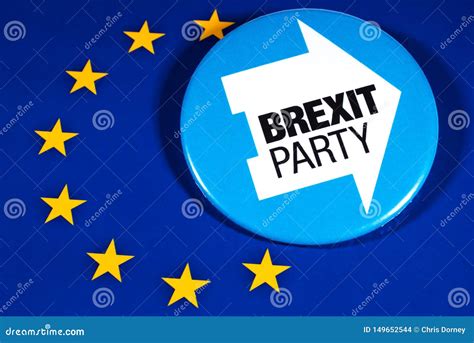 brexit party logo   eu flag editorial stock image image  elections brexit