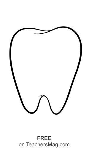 printable   coloring page   tooth nadiafvstuart
