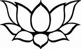 Lotus Colouring Painting Clip Clipart Designs sketch template