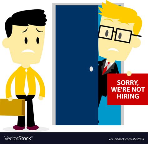 Sorry We Are Not Hiring Royalty Free Vector Image