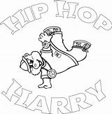 Hop Hip Coloring Pages Harry Sheets Book Dance Rap Girl Printable Sheet Graffiti Google Album Dancing Little When Books Popular sketch template
