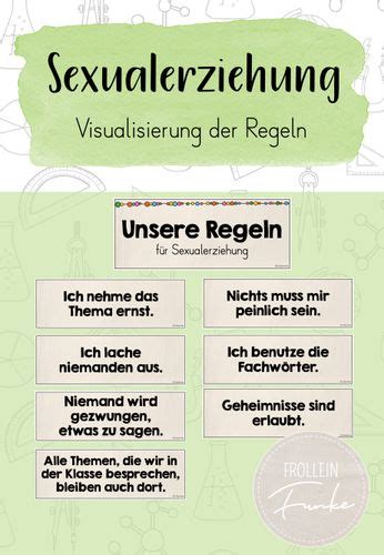 sexualerziehung visualisierung der regeln unterrichtsmaterial in