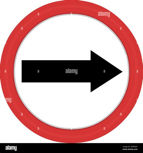 road sign circular black arrow  res stock photography  images alamy