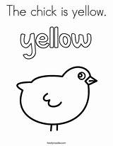 Yellow Chick sketch template