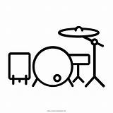 Drum Tamburo Colorare Disegni Kick Drums Drummer Cymbal Ultracoloringpages Iconfinder sketch template