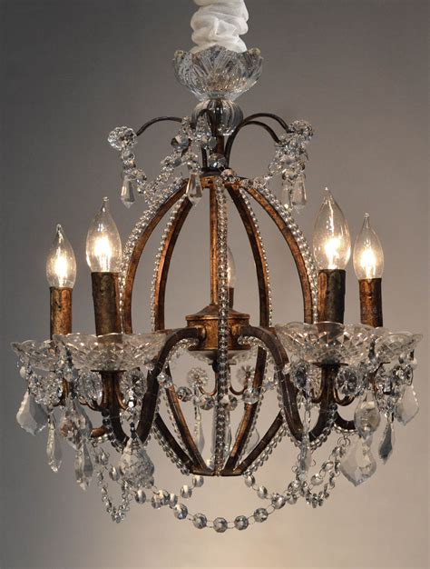 antique brass beaded crystal chandelier west coast event productions