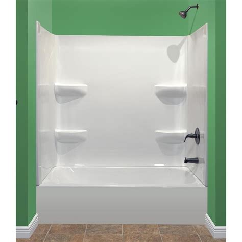 style selections kit      bathtub center  wall  lowescom