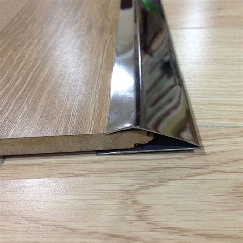 stainless steel metal floor strip trim edges brushed finish tile trim